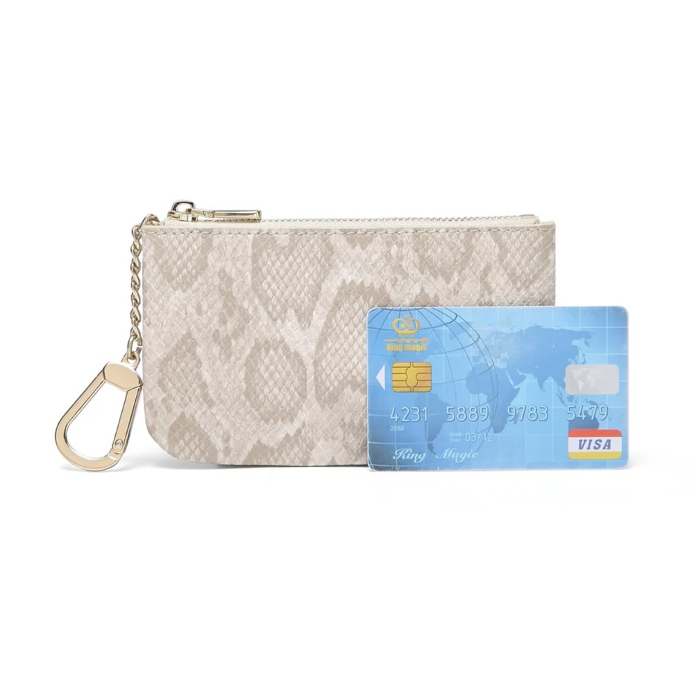 Daisy Rose Luxury Key Chain Pouch with Clasp NWOT